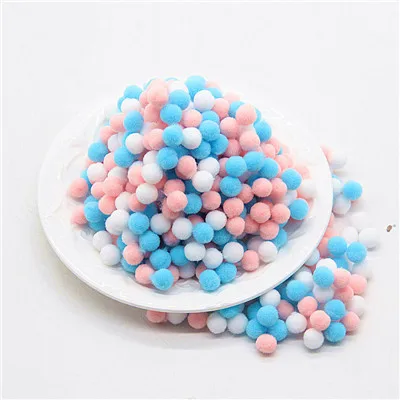 Pompom 8mm Multi Color Mini Pompon Balls DIY for Kids Toys Pompones Manualidades Garment Sewing Home Wedding Craft Supplies 20g - Цвет: 030716