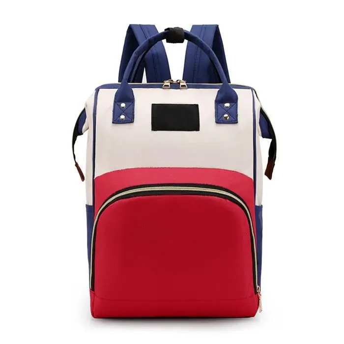 Женский Повседневный однотонный двойной молнии большой емкости рюкзак для мам 20-35L внутренний карман сумка 2 квадратных