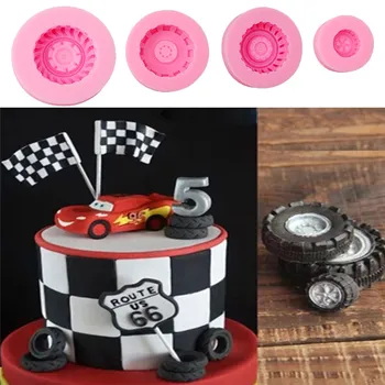 

Silicone Tires Wheel Fondant Cake Molds Chocolate Cookies Mould Bakeware Home Kitchen Baking Decorating Tools Accessories 979658