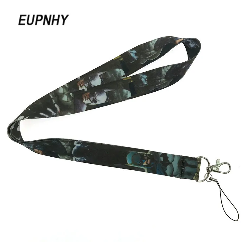 

EUPNHY 1Pcs Superhero Batman ID Card Badge Holder Lanyard Mobile Phone USB Keys MP3 Hanging Rope Lanyard