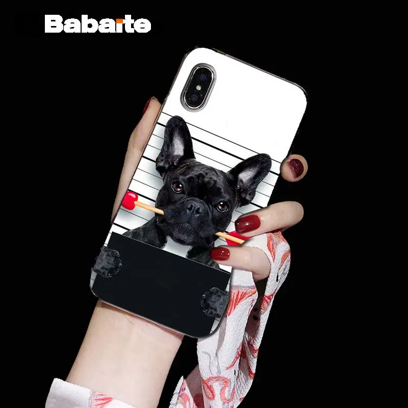 Babaite милые животные Мопс мягкий силиконовый прозрачный чехол для телефона для Apple iPhone 8 7 6 6S Plus X XS MAX 5 5S SE XR мобильные телефоны - Цвет: A5