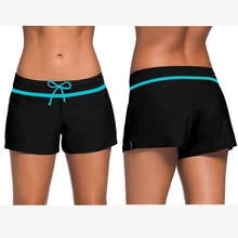 Летние для женщин пляжные сёрфинг шорты для влаги влагу быстросохнущая плавание одежда плюс размеры 3XL