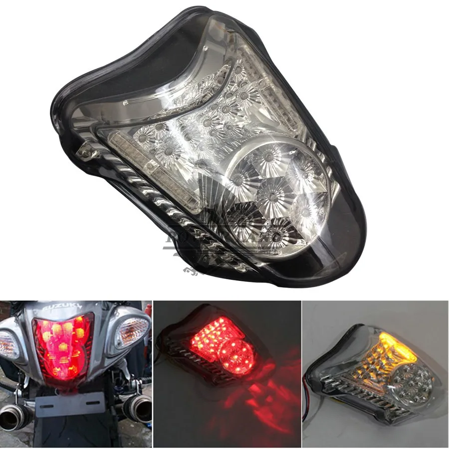 Front Smoked Motorcycle Turn Signal Lights With Led For Suzuki 08-10 Hayabusa Gsxr1300 