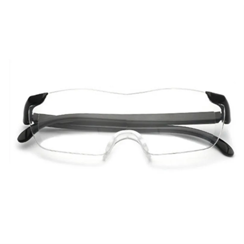 Очки для чтения с большим видением 250%, увеличительные 1,6 крат+ 250 градусов, увеличительные очки для мужчин и женщин, бескаркасные, дальнозоркие