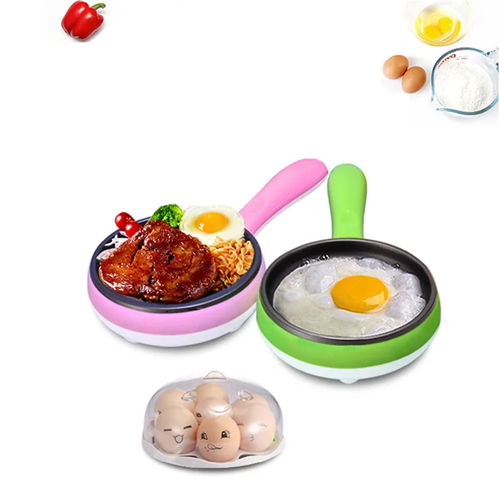 XCM 90 Multifunctional 6pcs Egg Boiler Electric Frying Pan Egg Non