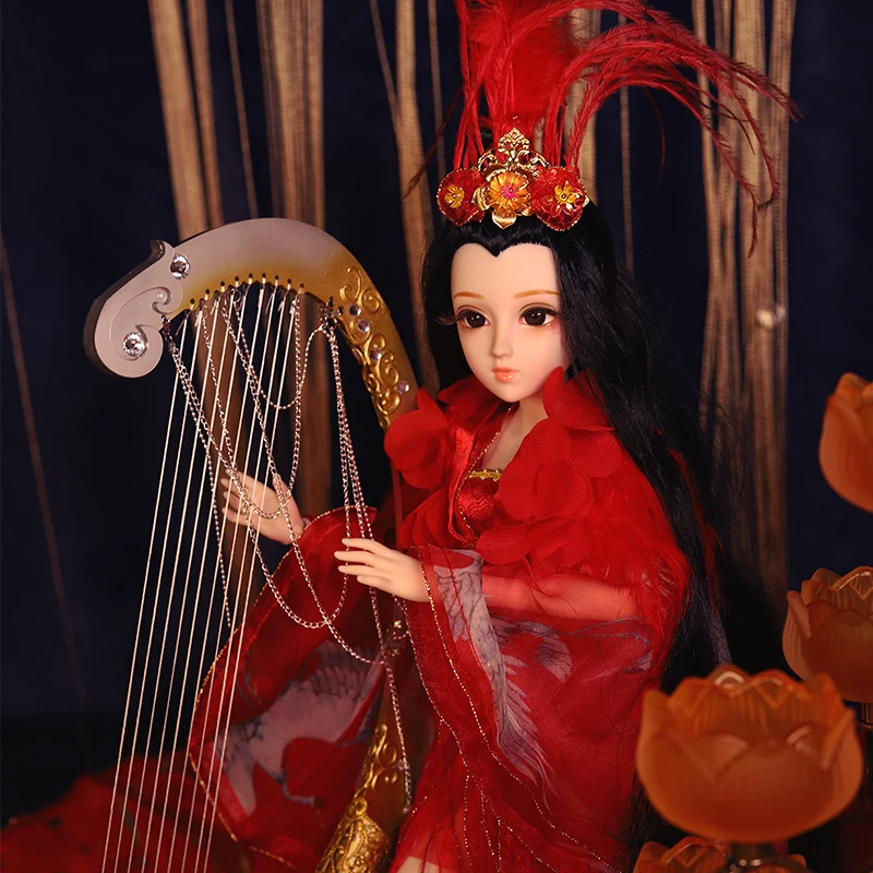 

Fortune Days Diary Queen 1/4 BJD doll joint body JINWEI with makeup including clothes shoes hair exquisite gift box toy,SD