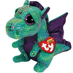 Ty Beanie Boos Cinder зеленый дракон плюшевый обычный мягкий большой глаз чучело Коллекционная кукла игрушка 6 "15 см