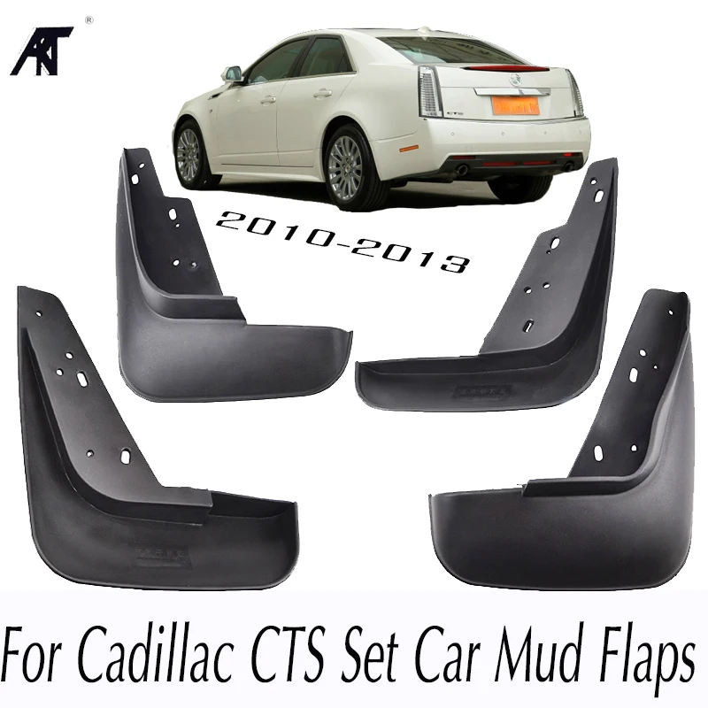 Set Car Mud Flaps For Cadillac CTS 2010 2011 2012 2013 Mudflaps Splash Guards Mud Flap Mudguards