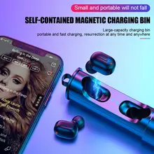 TWS беспроводные наушники Bluetooth 5,0 стерео наушники беспроводная гарнитура для телефона портативные наушники в ухо