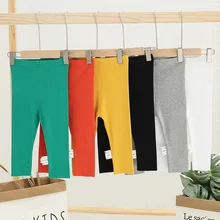 Лидер продаж; Штаны для новорожденных; весенняя одежда для маленьких девочек; однотонные брюки для младенцев; осенняя одежда для маленьких мальчиков; хлопковая детская одежда