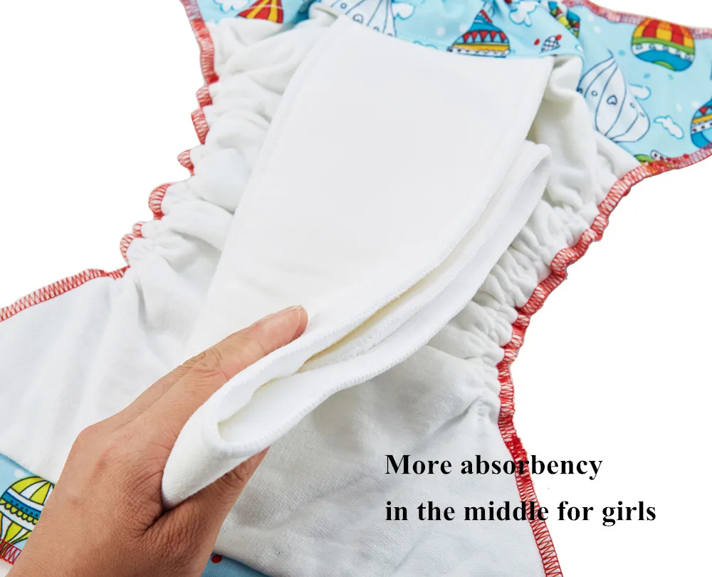 Счастливые Флейта органический хлопок бамбук ночь AIO одежды подгузник ночное