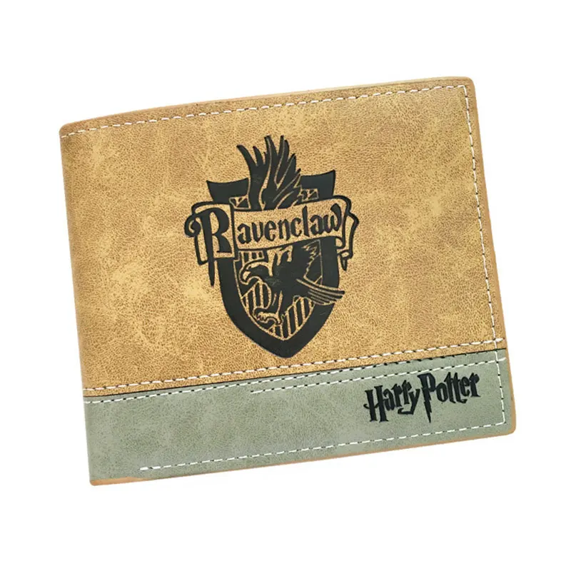 

2018 Newly Design Leather Men Wallets Movies Anime Harry Potter Embossing LOGO Purse Fashion Card Holder Bags Gifts Short Wallet