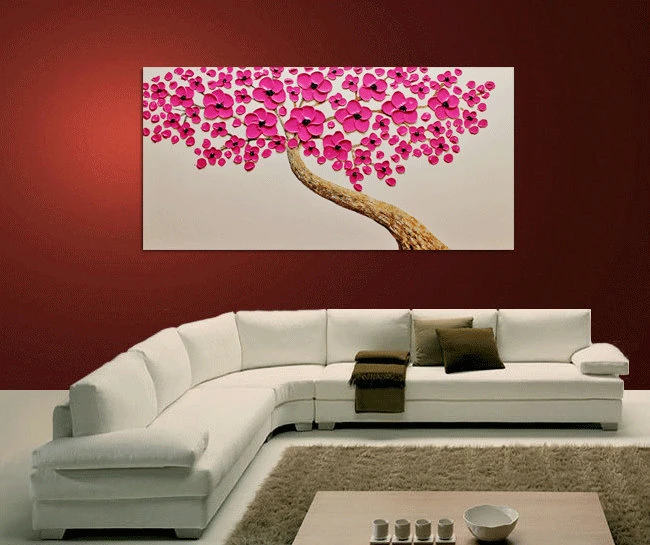 Magenta Blooming Tree-3