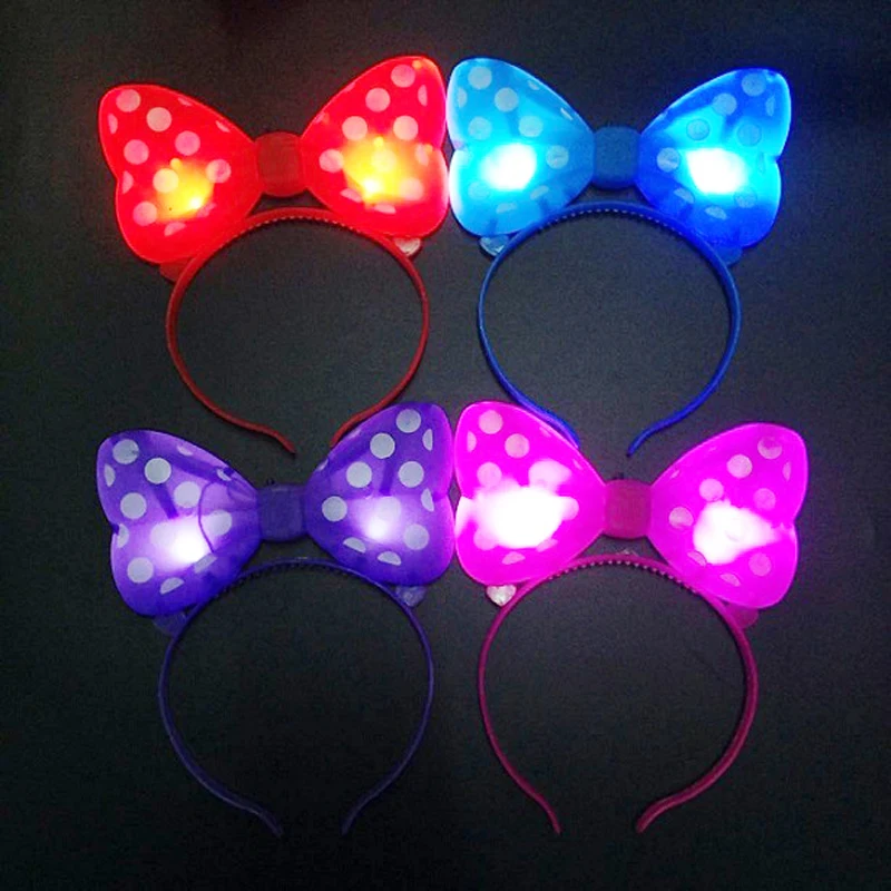 Glow LED Bow headband B