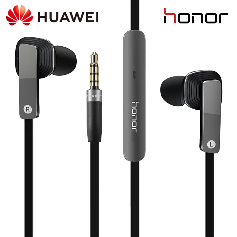 

Huawei Honor AM175 Earphone Hybrid Earphones Dynamic Balanced Armature Dual Unit In-Ear Wire control Headset for xiaomi Samsung