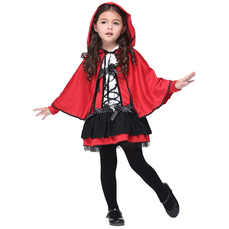 Buy 2017 Halloween Costume for Kids Little Red Riding Hood Dress Girls Cartoon