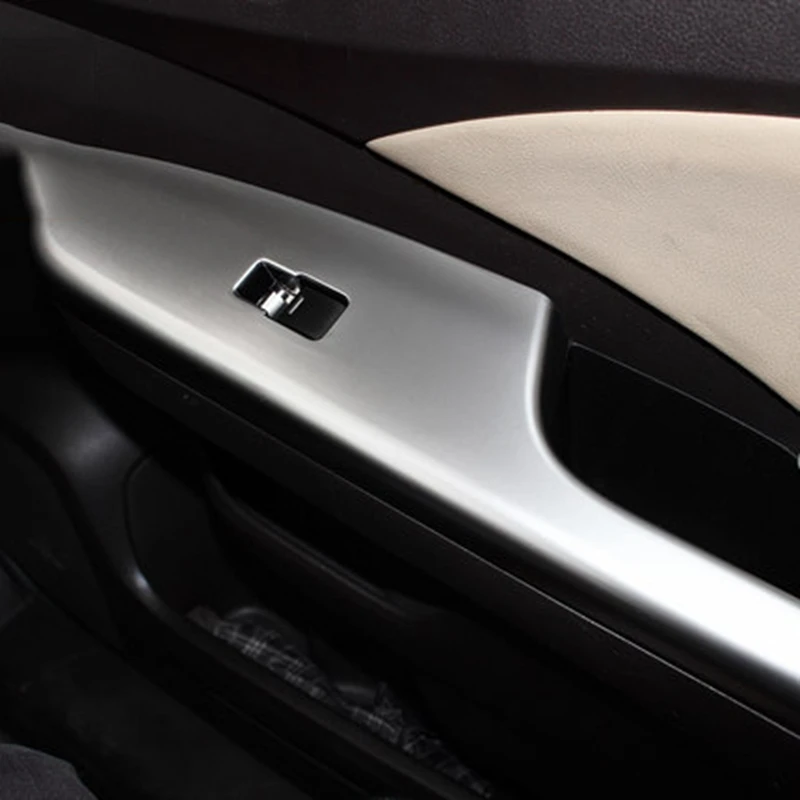Для Honda CRV CR-V 2012- Авто ABS Chrome innside подлокотник украшения отделка Чехлы для мангала 4 шт. автомобиля интимные аксессуары не для CRV EX