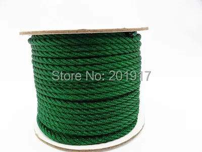 

2mm Jungle Green Twisted Satin Nylon Twine Cord+Macrame Rope Bracelet Chinese Knot String Cords Accessories 50m/roll