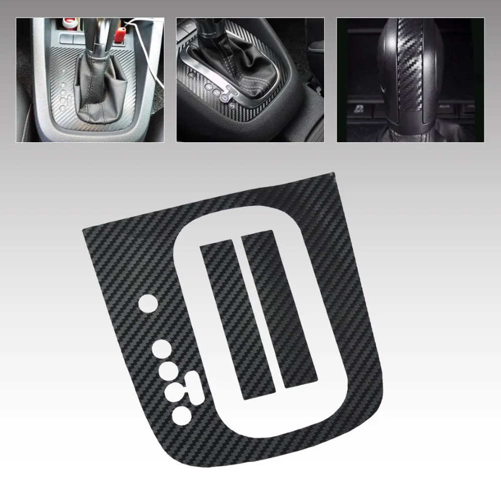 

DWCX Free Shipping & Tracking New Carbon Fiber Gear Panel Sticker DSG Panel Stikers Decal For VW Golf MK6 GTI R20 AT Automatic