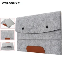 11 13 14 15 17-дюймовый ноутбук рукав Ultra Slim шерстяного фетра сумка для ноутбука Macbook Air Pro retina Xiaomi тетрадь чехол 15,6"