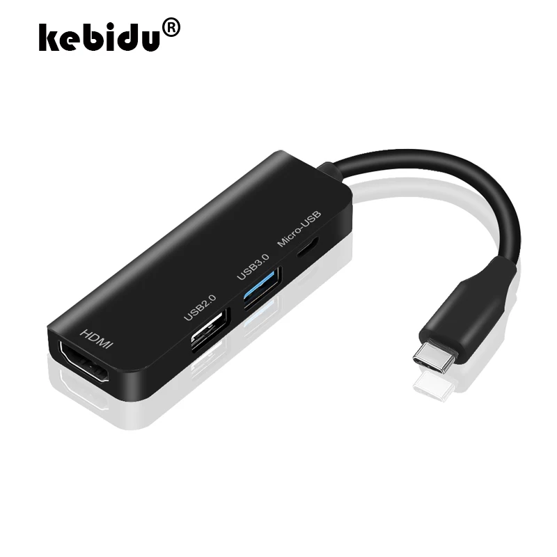 

USB C HUB Type C to 4K HDMI Hub USB 3.0 USB2.0 Adapter Micro USB Charging Port for MacBook Pro Samsung Galaxy S8 Huawei P20 Pro