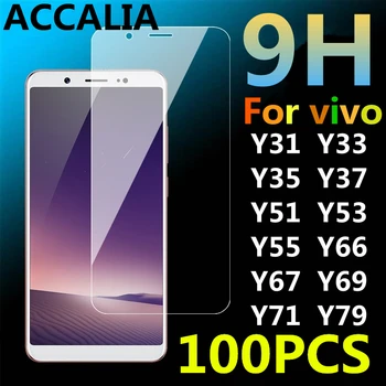 

100PCS VIVO Y79 Screen protector tempered glass For vivo Y69 Y67 Y66 Y55 Y35 Y37 Y31 Cover galss Film For vivo Y71 Y53 Y51 Y33