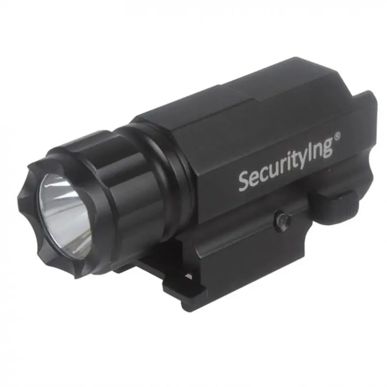 

SecurityIng 300LM Gun Flashlight Aluminum Alloy LED Torch Light Lamp with Quick Release Weaver Mount