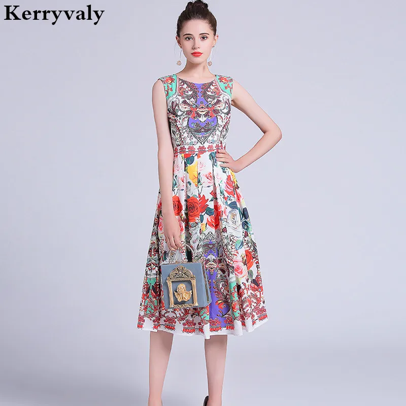 sleeveless summer midi dresses