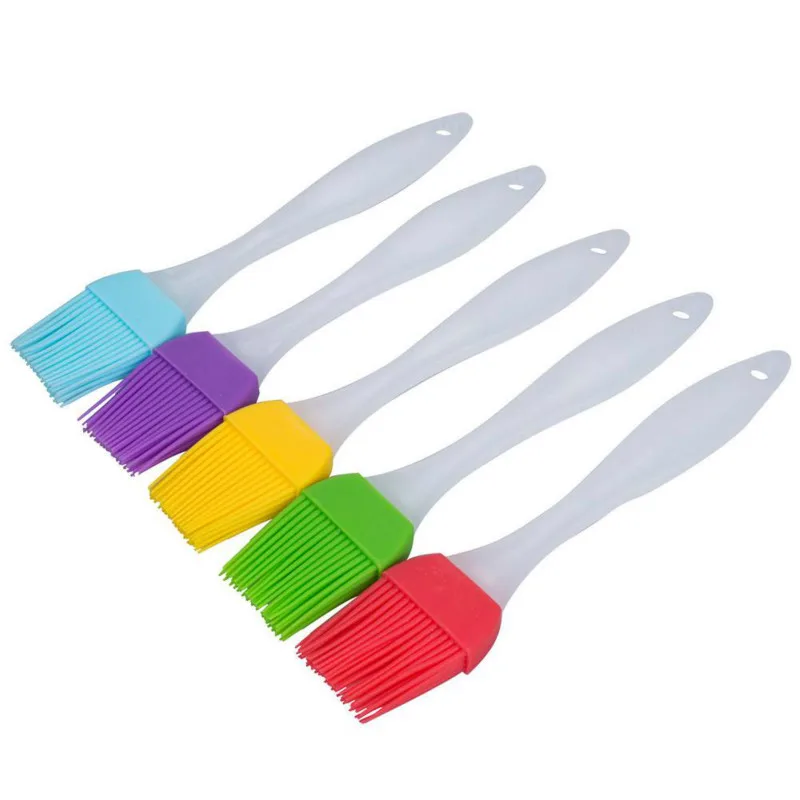 

1PC Silicone BBQ Brush Tool Bread Cookie Oil Cream Cooking Basting Brush Silicon Kitchen Gift Pastry Tool Bakeware 17*3cm