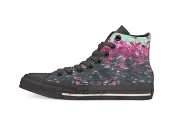 

Pink Spring Casual High Top Canvas shoes sneakers Light Walking Shoes