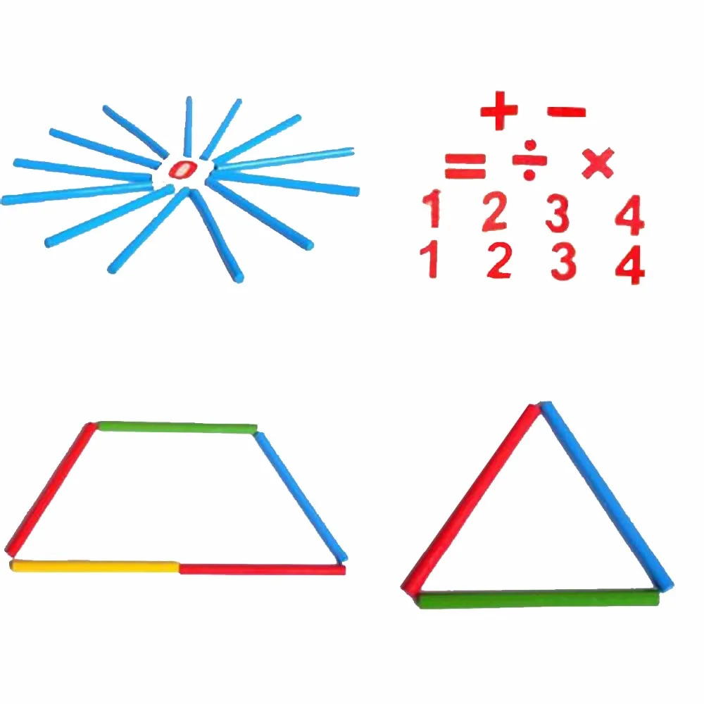 Монтессори Деревянные математические счеты Развивающие игрушки для детей детские деревянные Обучающие игрушки Счетные палочки блоки