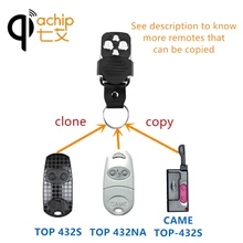 QIACHIP 433 433,92 МГц пульт дистанционного управления копировальный код захват клонирование Дубликатор брелок обучающий для входных электрических ворот гаража