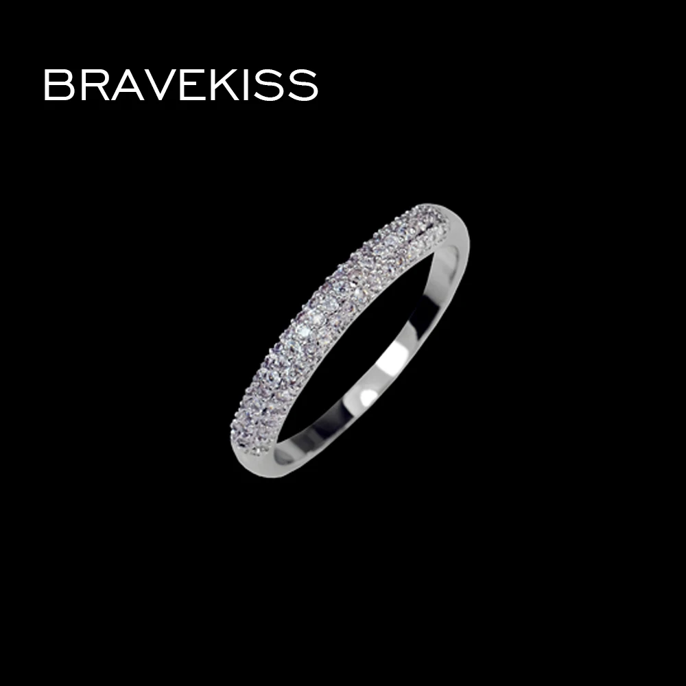 Женские обручальные кольца BRAVEKISS eternity с кристаллами и BUR0022|eternity ring|ring bandcristal ring |