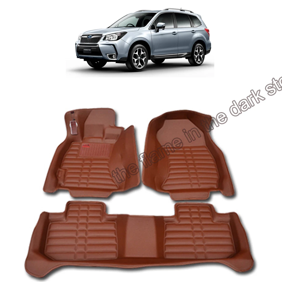 Lsrtw2017 кожаный автомобильный коврик ковер для subaru forester SJ 2012 2013 SK аксессуары