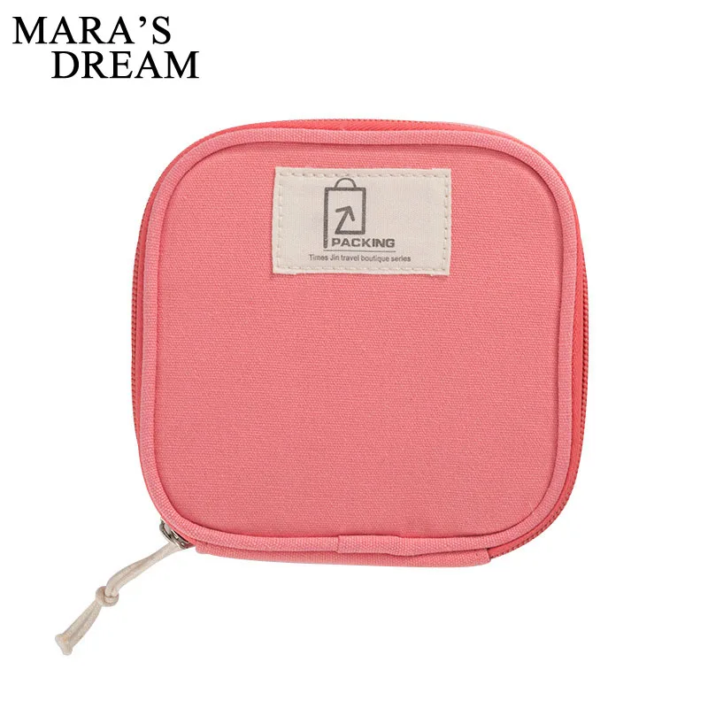 

Mara's Dream Cotton Fabric Love Small Makeup Bag Beautician Travel Cosmetic Bag Women Storage Package Case Bag Organizer
