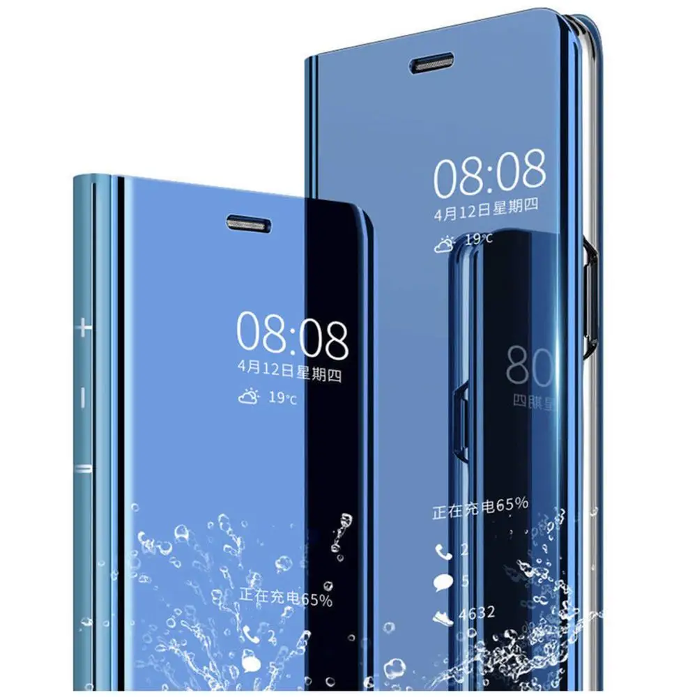 Зеркальный флип-чехол для Huawei Honor 10 10i 20 20i 8x 9x Max 8s 8A 8C Y6 Prime Y7 Pro Y9 Plus P Smart Z + 2019 Nova 5 5i 4