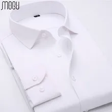 MOGU платье рубашка мужская качественная брендовая одежда приталенная Мужская рубашка с длинными рукавами Мужская Размер M-5XL