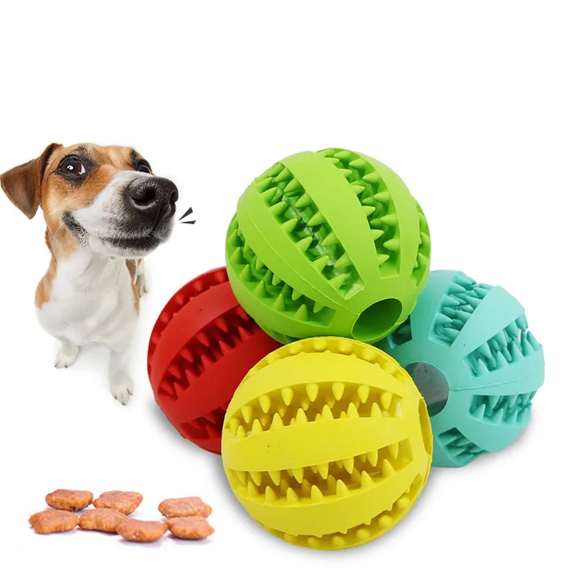 Buy Pet Dog Toy 7CM Rubber Watermelon Pattern Ball Funny Natural Non toxic Pet