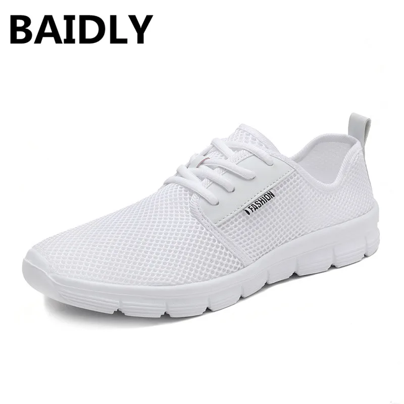 

New Mesh Men Casual Shoes Lac-up Men Shoes Lightweight Comfortable Breathable Walking Sneakers Tenis Feminino Zapatos Big Size