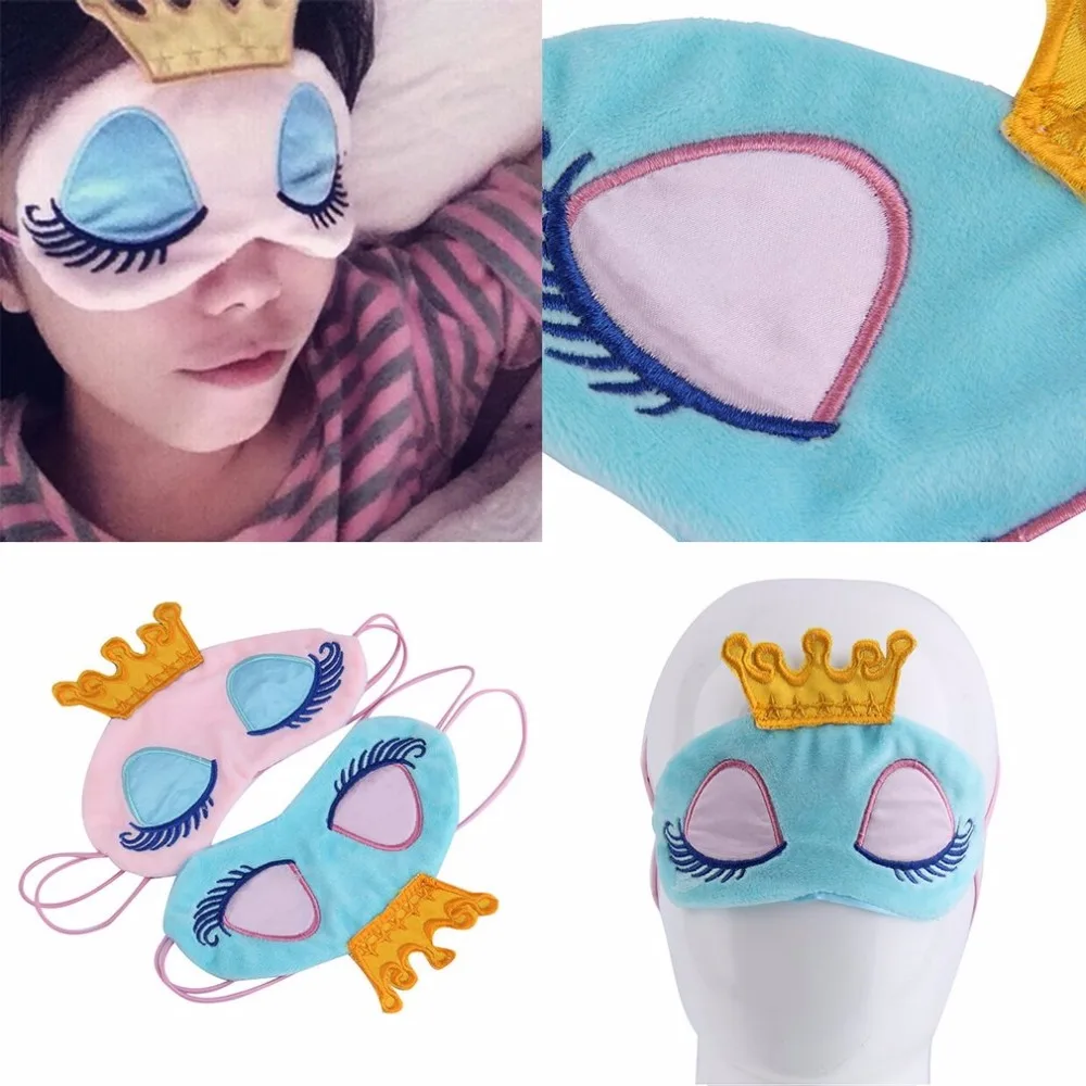 Princess Crown Fantasy Eyes Cover Eyeshade Eyepatch Travel Sleeping Blindfold Shade Eye Mask Portable Patches