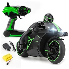 RC Motorcycle Drift-Motor Cool-Light Remote-Control Mini with High-Speed Model-Toys Kids