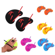 Guantes de natación Unisex, aletas con dedos, palma, para entrenamiento, buceo, surf, deportes acuáticos, para niños y adultos, 1 par