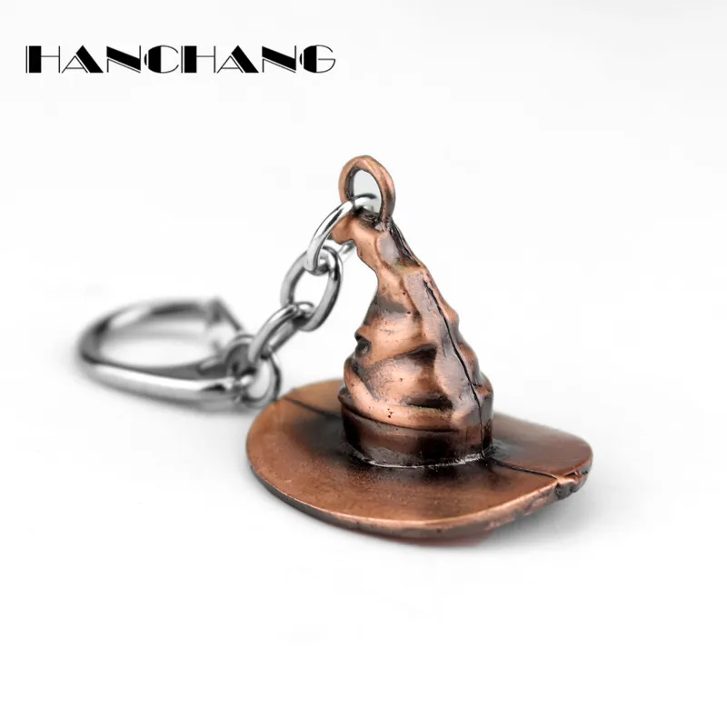 

Classical Movie Hp Key Chains Keychain Hat Metal Key Ring Chain Women Men Car Key Holder Jewelry Personalized Chaveiro Trinket