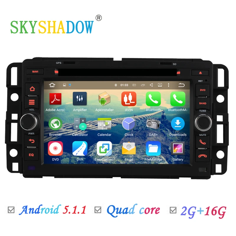 Pure Android 5.1 Car DVD Player For GMC Tahoe GMC Acadia 2007 2012