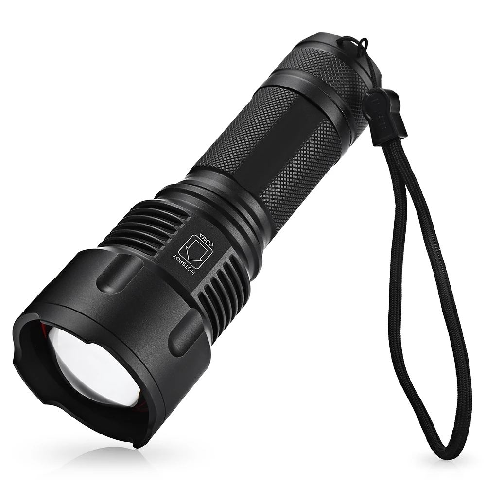 

XML - T6 Ultra Bright LED Tactical Flashlight Adjustable Zoomable Waterproof for Outdoor Camping Hiking Battery For 18650 or AAA