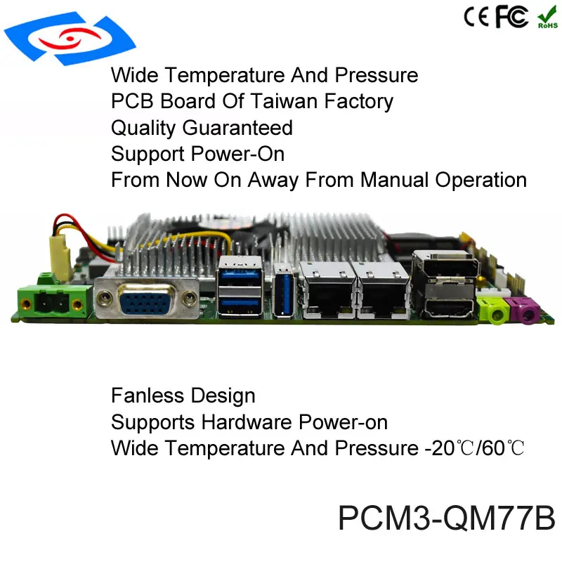 

Intel Core I5 Mini ITX Mainboard Dual Display 35W 3.5" Industrial Motherboard Support Win 7/Win 8/Win 10/Linux