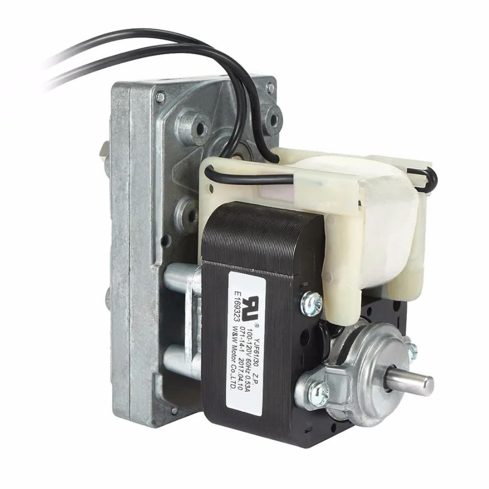 

UXCELL FC-YJ61 AC100V-120V 60Hz 52RPM Gray CW Shaded Pole Motor Universal Geared Motor New