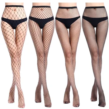 Hot Selling Women’s Long Sexy Fishnet Stockings Fish Net Pantyhose Mesh Stockings Lingerie Skin Thigh High Stocking S07