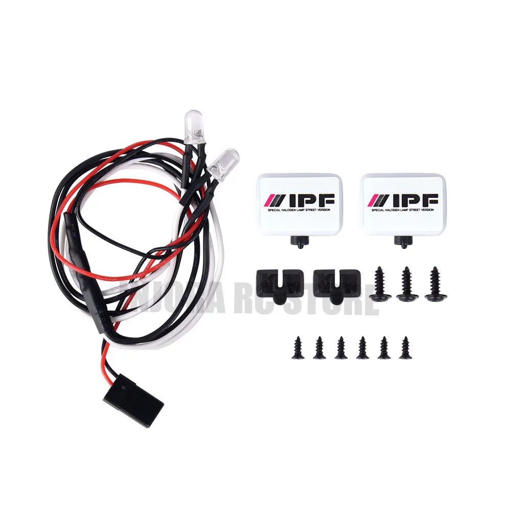 

2PCS/4PCS Square RC Crawer IPF Lights for 1:10 RC Crawler Traxxas TRX-4 Axial SCX10 Tamiya CC01 D90 TF2