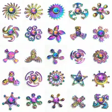 Игрушка-Непоседа, игровой ручной Спиннер, металлический палец, стресс, Tri Spinner, сплав, EDC, ручной Спиннер, Непоседа, подшипник, гироскоп, фокус, СДВГ, игрушки SZJD